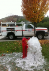 Fire hydrant flow testing'
