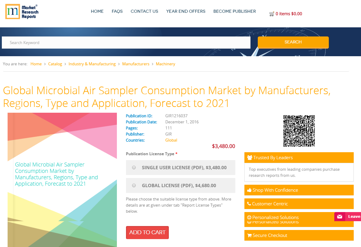 Global Microbial Air Sampler Consumption Market'