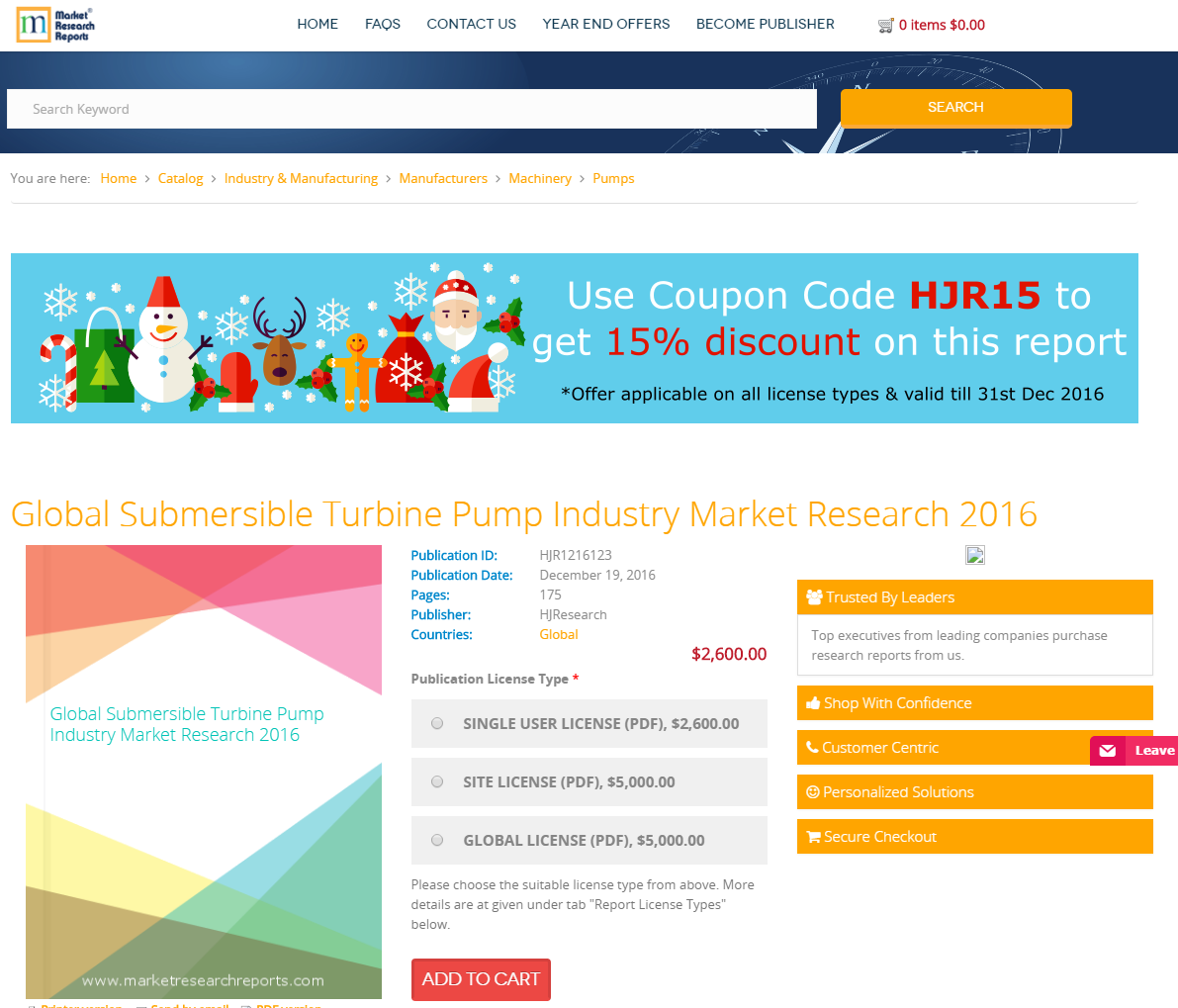 Global Submersible Turbine Pump Industry Market Research