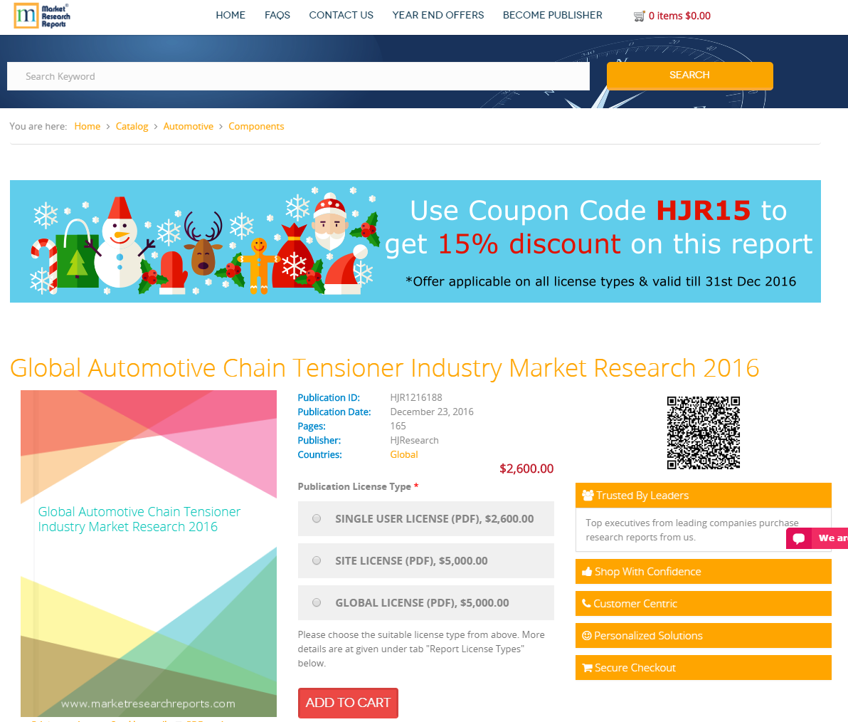 Global Automotive Chain Tensioner Industry Market Research'