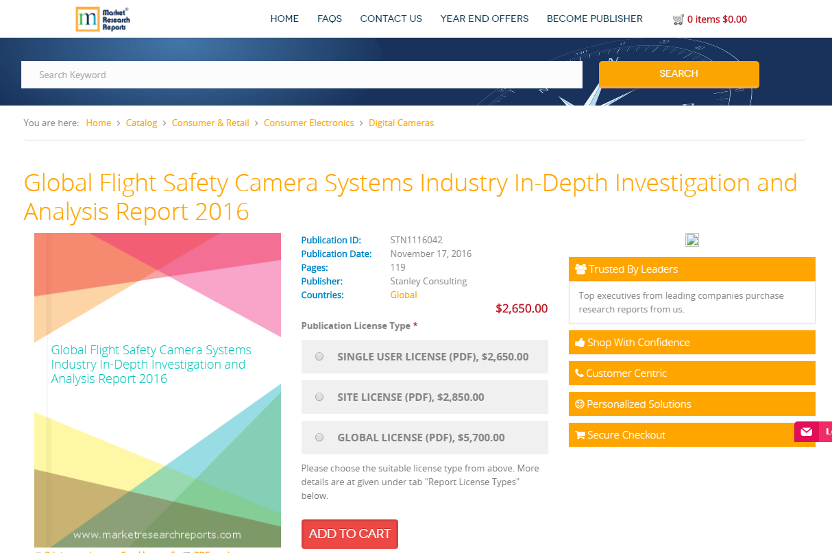 Global Flight Safety Camera Systems Industry In-Depth 2016