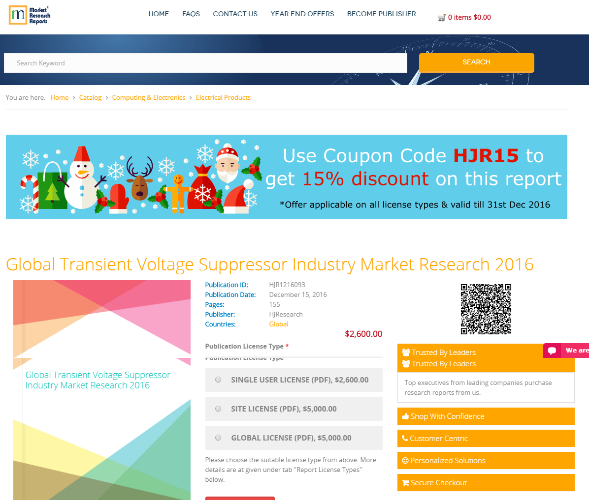 Global Transient Voltage Suppressor Industry Market Research