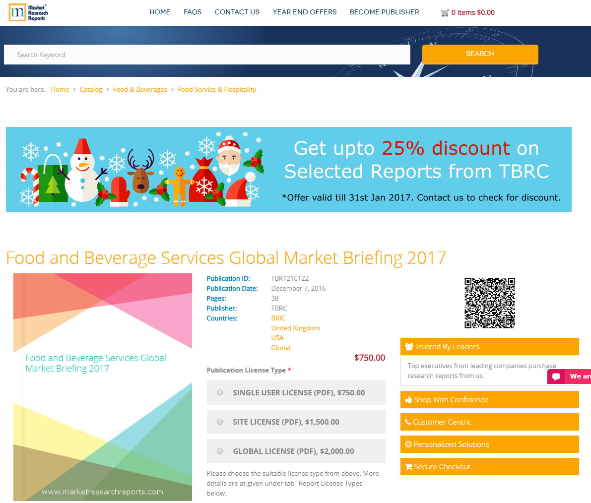 Food and Beverage Services Global Market Briefing 2017