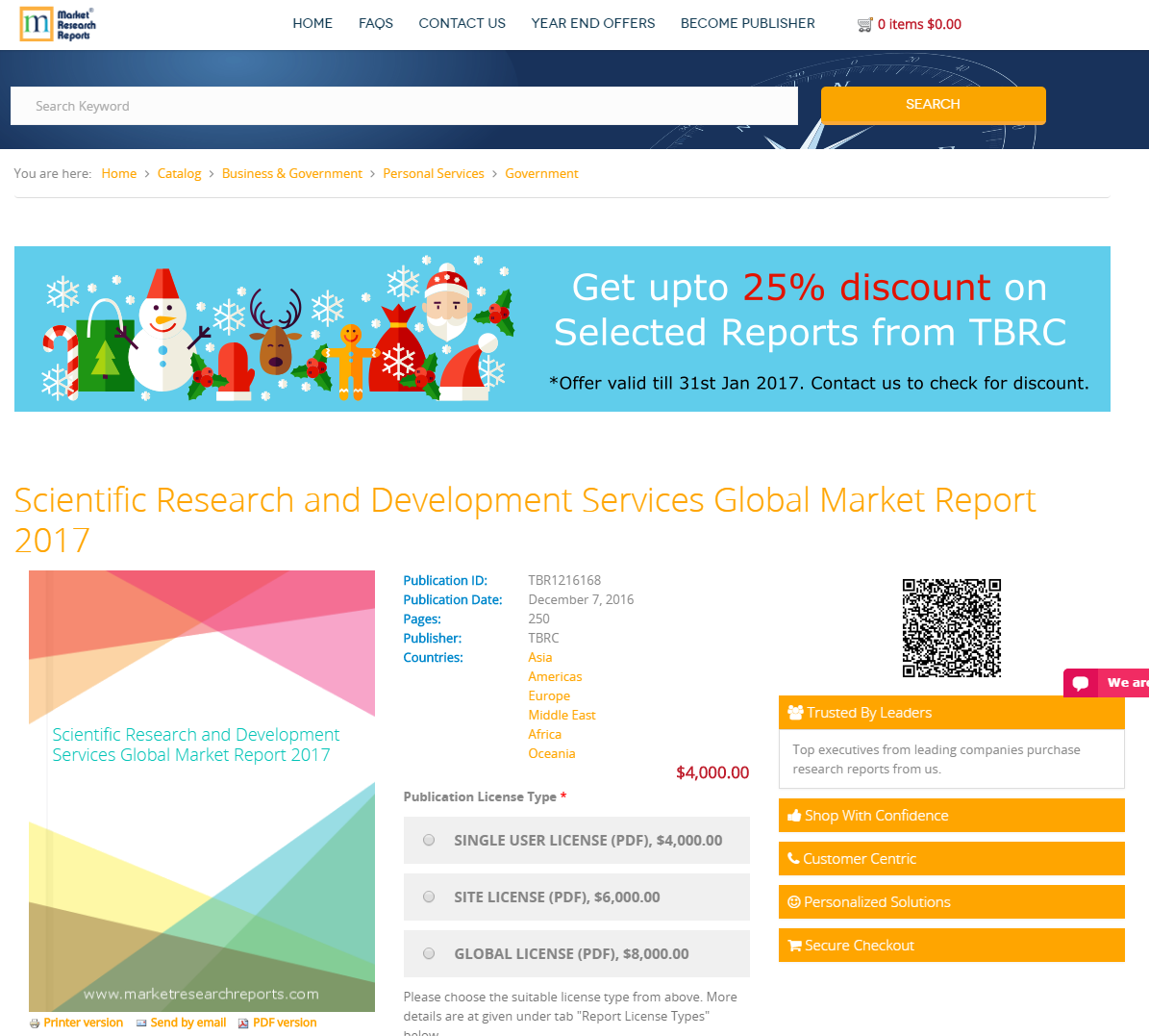 Scientific Research and Development Services Global Market