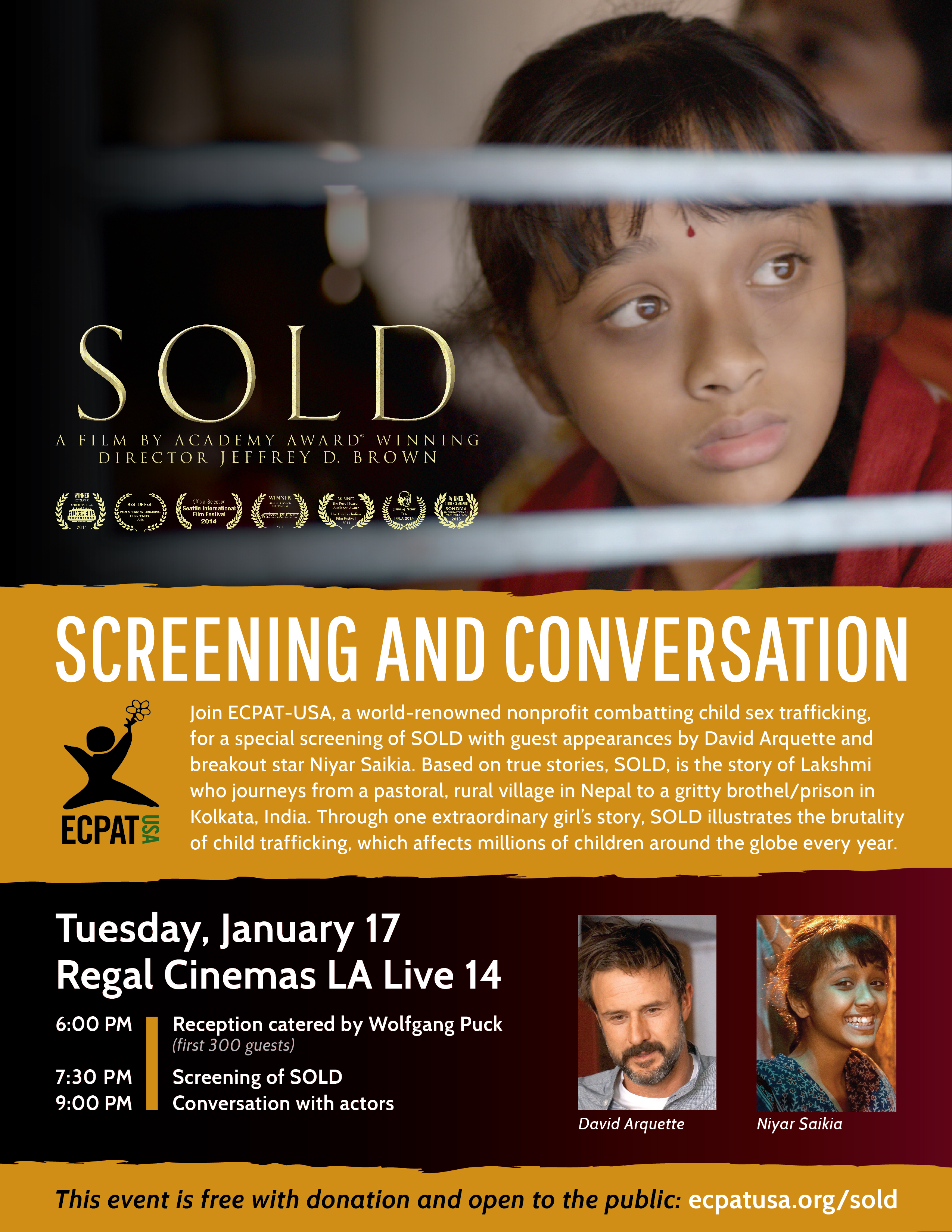 SOLD the movie flyer