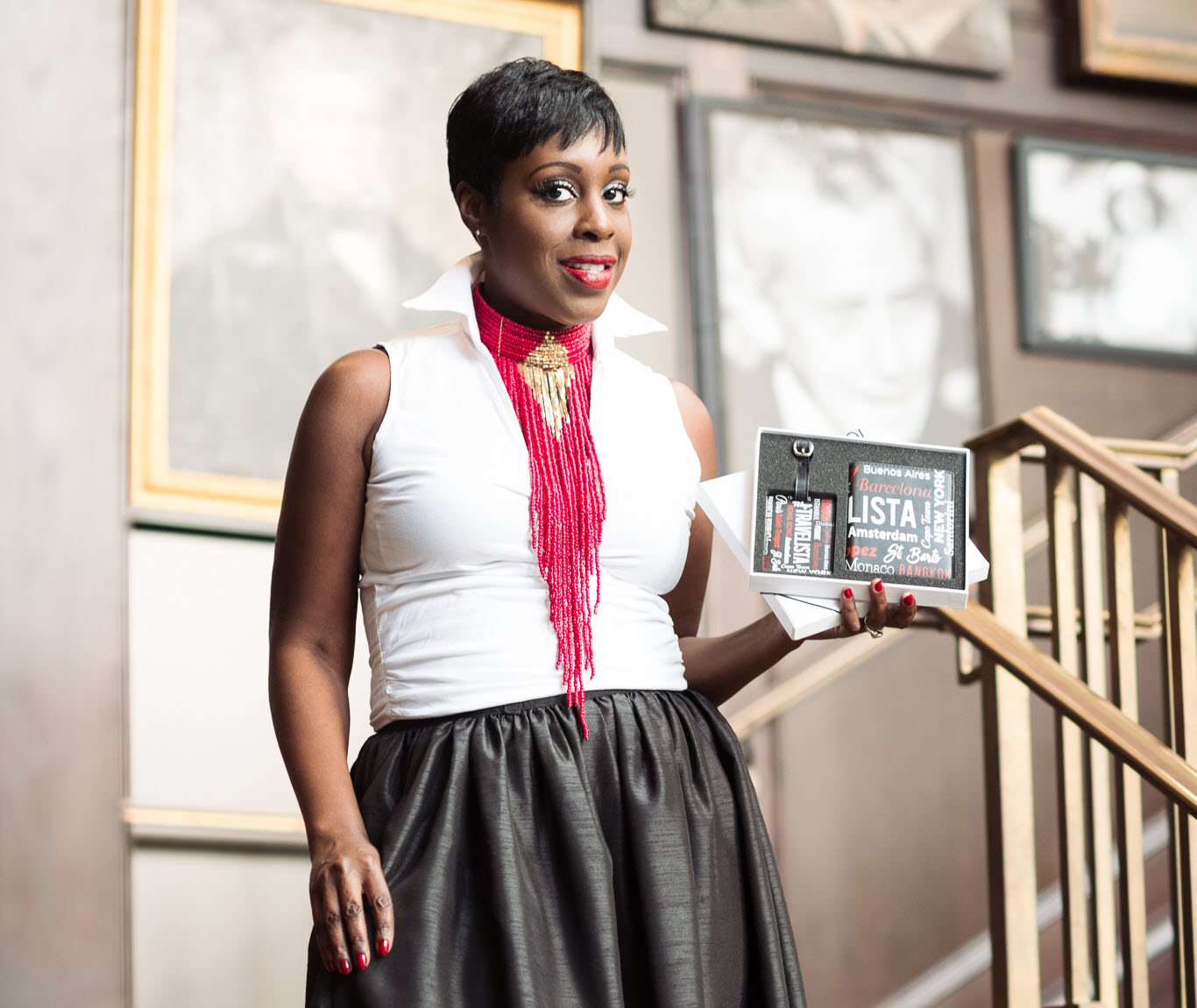 Natasha Bernard and Travelista Travel Set