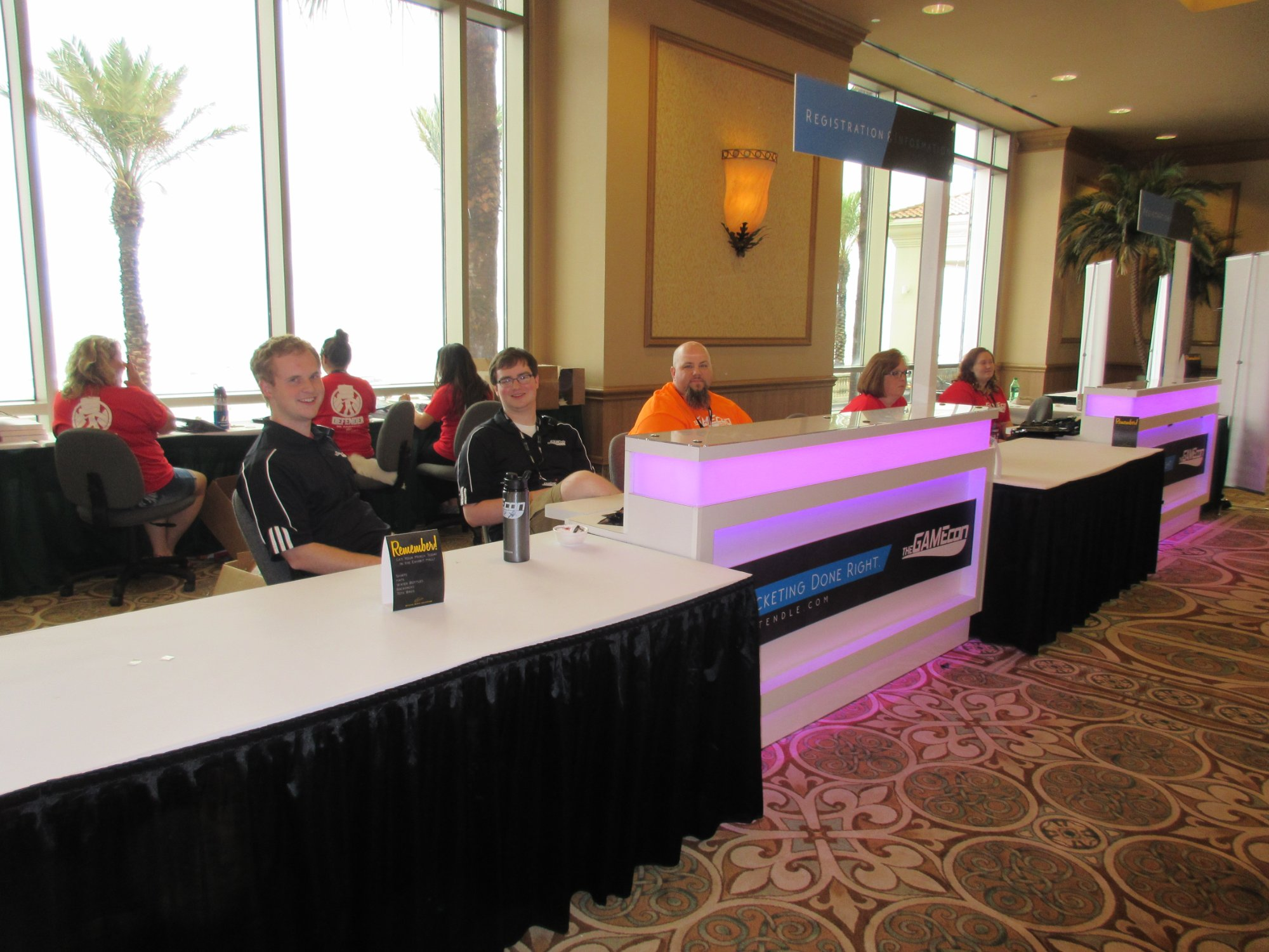 Attendle check-in at TheGameCon.'