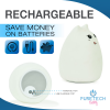 RECHARGEABLE — Does not rely on batteries.'