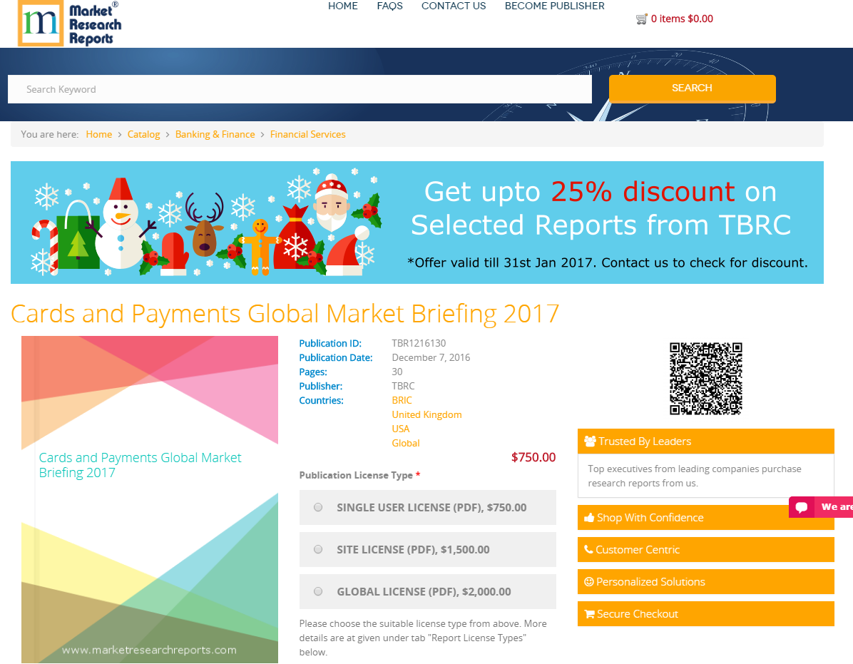 Cards and Payments Global Market Briefing 2017'