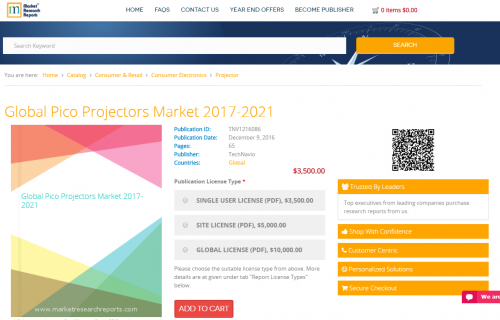 Global Pico Projectors Market 2017 - 2021'