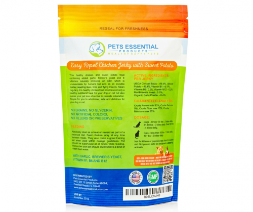 Flea and Tick Prevention Jerky for Dogs and Cats'