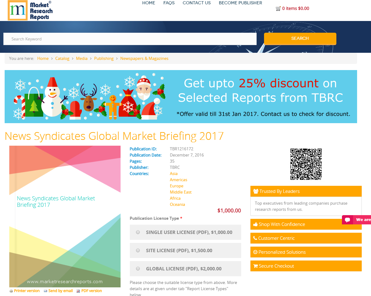 News Syndicates Global Market Briefing 2017'