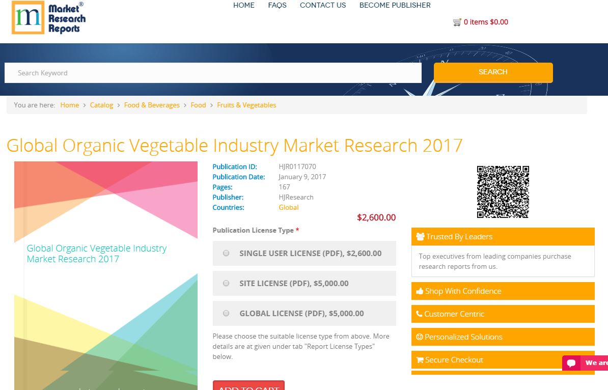 Global Organic Vegetable Industry Market Research 2017
