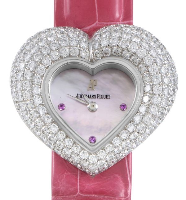 Audemars Piguet Ladies White Gold Quartz Watch