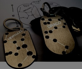 Star Constellation Astronomy Space Keychain and Art