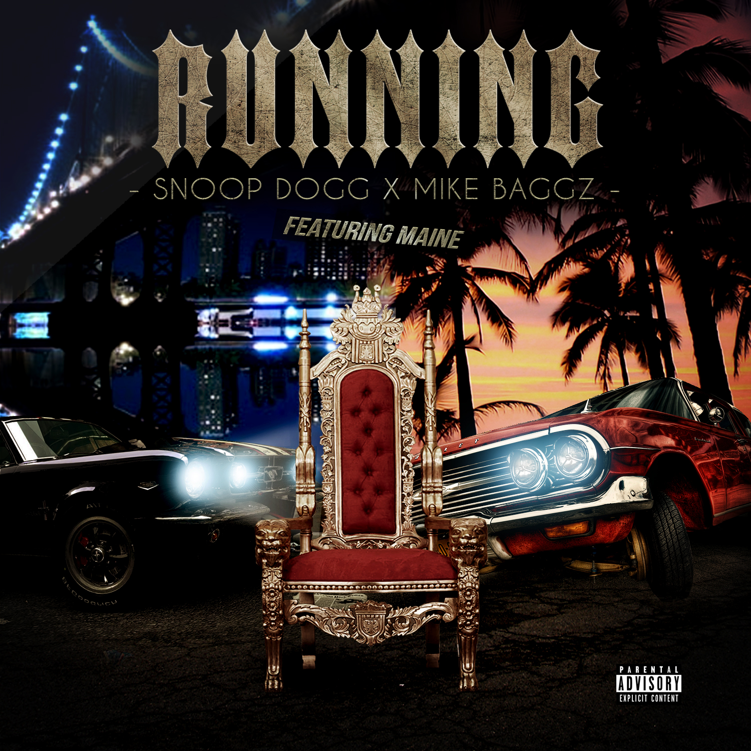 Mike Baggz x Snoop Dogg Running Album Art