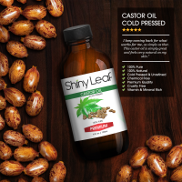 Shiny Leaf Castor Oil on Amazon