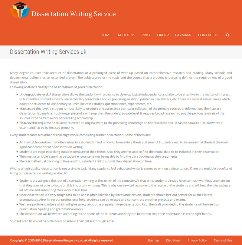 Dissertation Writing Services'