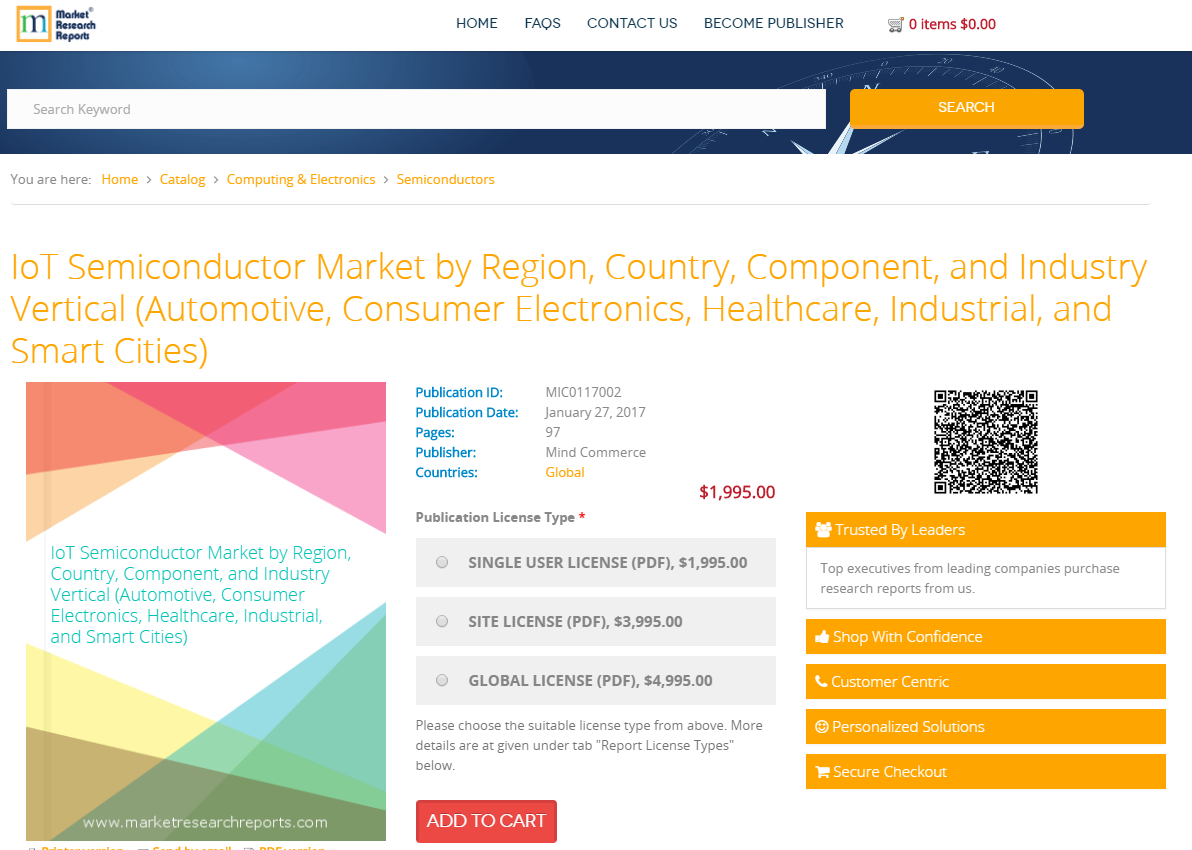 IoT Semiconductor Market by Region, Country, Component
