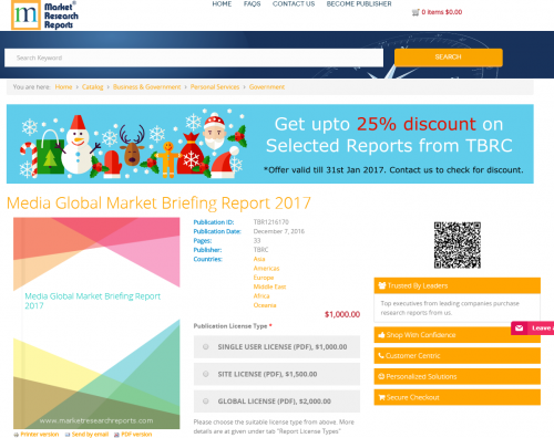 Media Global Market Briefing Report 2017'