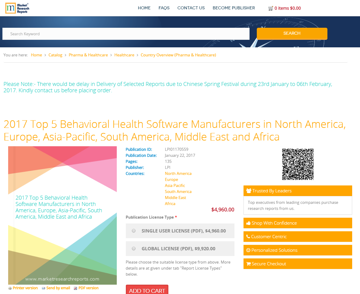2017 Top 5 Behavioral Health Software Manufacturers
