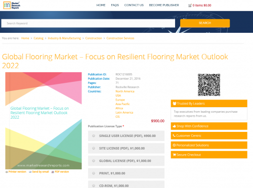 Global Flooring Market - Focus on Resilient Flooring Market'