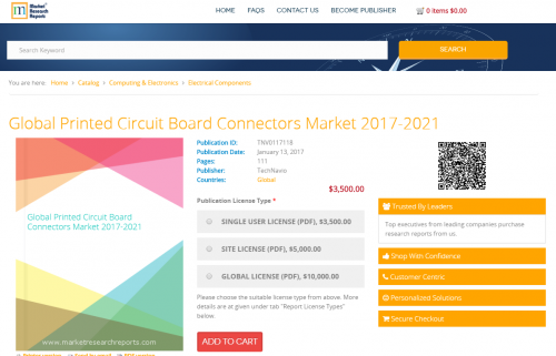 Global Printed Circuit Board Connectors Market 2017 - 2021'