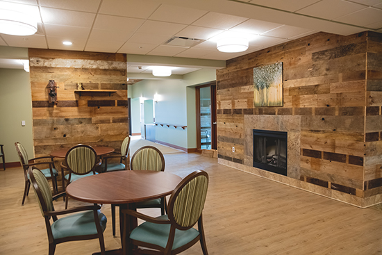 Fireplace at Pine Valley Community Village