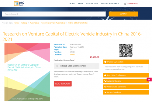 Research on Venture Capital of Electric Vehicle Industry'