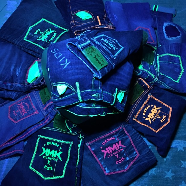 KMK Jeans with light reflective stitching