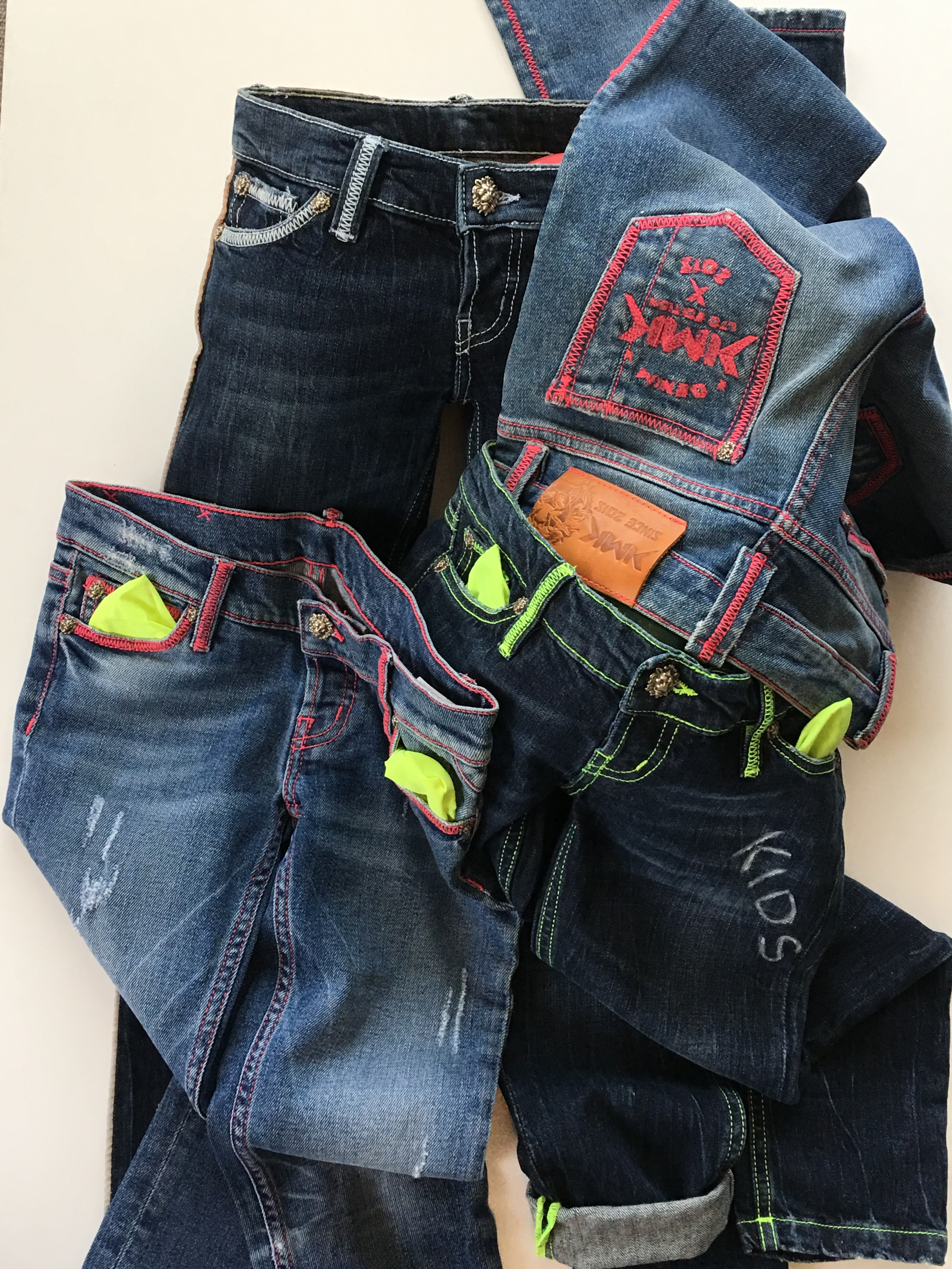 KMK Jeans with light reflective stitching