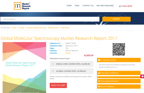 Global Molecular Spectroscopy Market Research Report 2017'