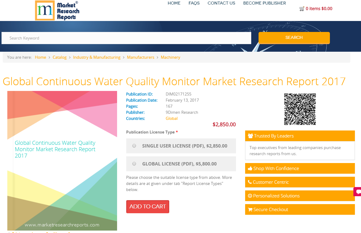 Global Continuous Water Quality Monitor Market