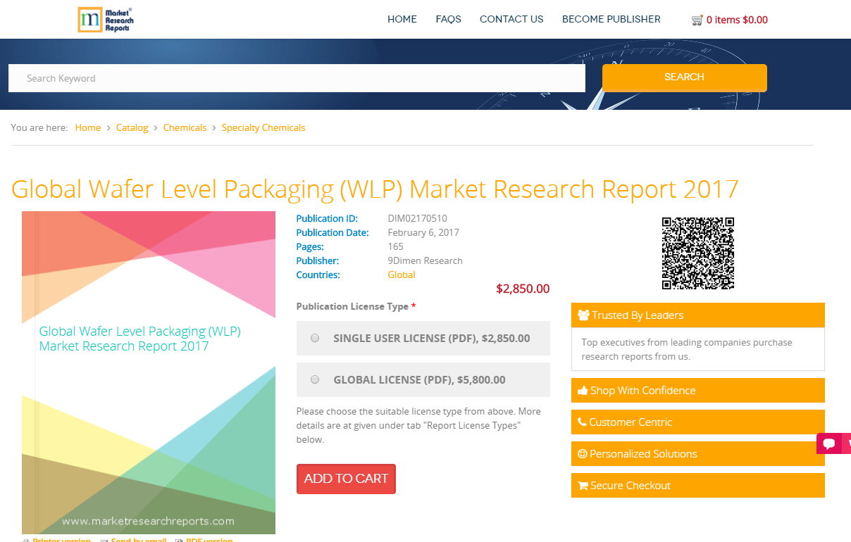 Global Wafer Level Packaging (WLP) Market Research Report