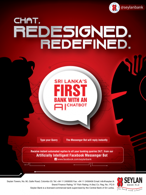 Sri Lanka's first bank with an AI Chat bot Messenger'