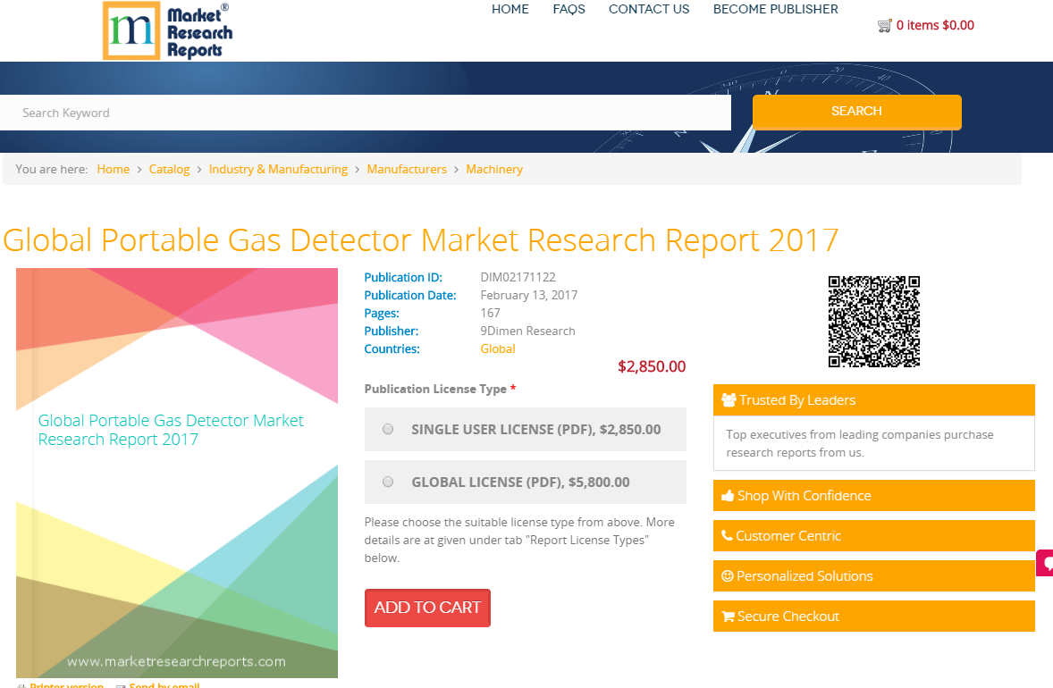 Global Portable Gas Detector Market Research Report 2017