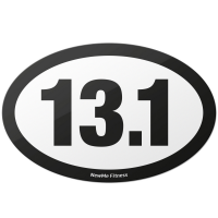 NewMe Fitness' 13.1 Half Marathon Magnet for Your Car