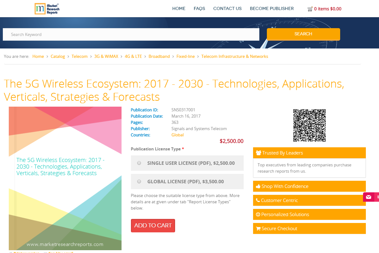 The 5G Wireless Ecosystem: 2017 - 2030'
