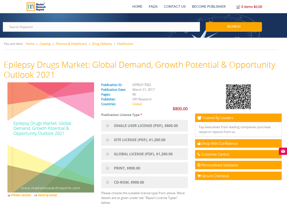 Epilepsy Drugs Market: Global Demand, Growth Potential 2021