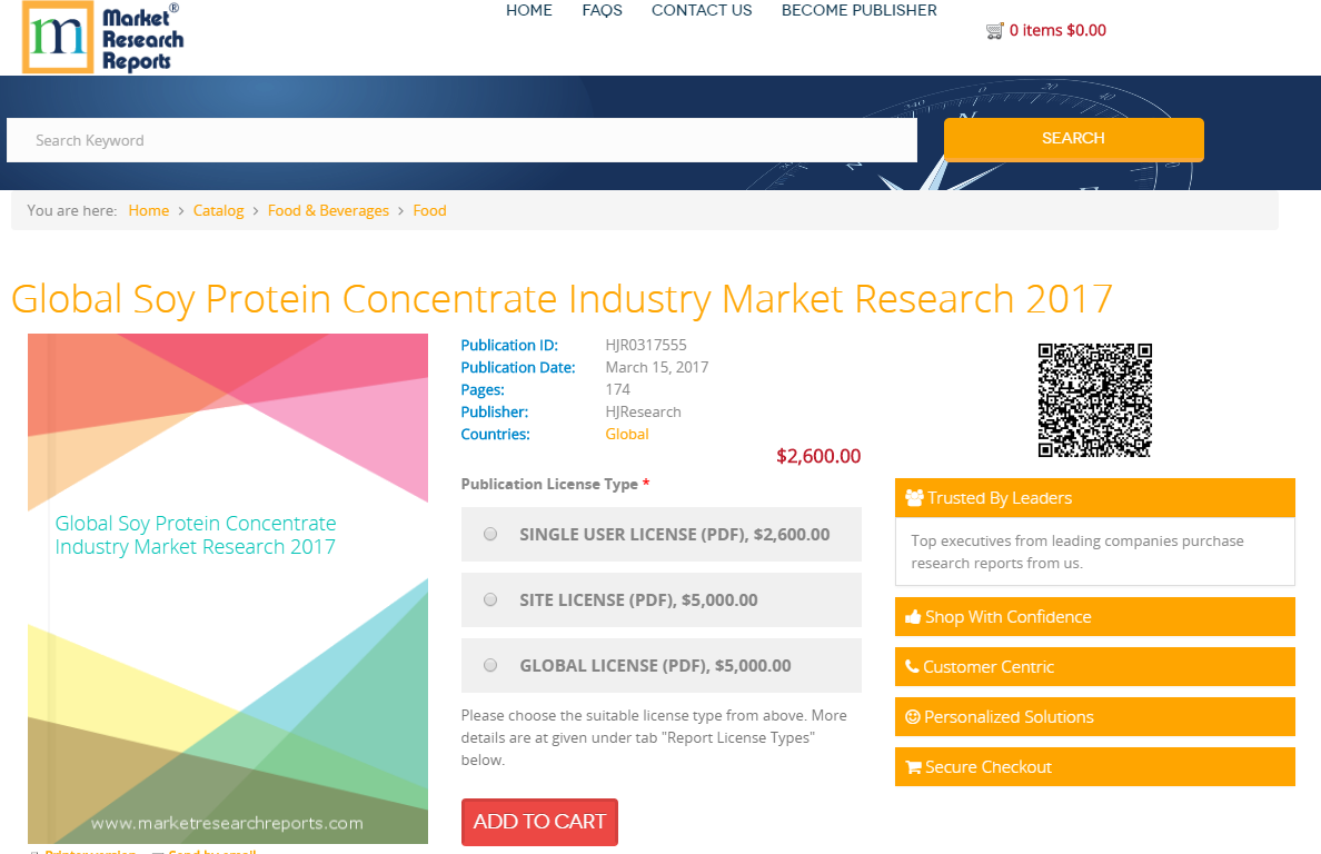 Global Soy Protein Concentrate Industry Market Research 2017