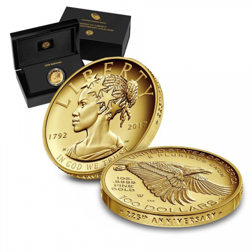 2017 W 1 oz $100 American Liberty High Relief Proof Gold Coi'