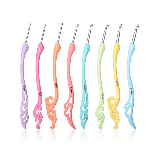 Multicolor Hairpin Pattern 8pcs Crochet Hooks Set
