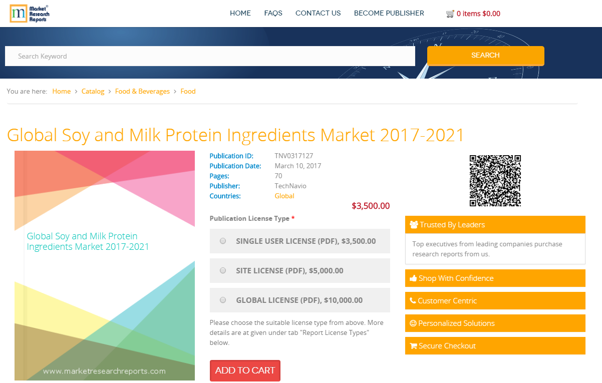 Global Soy and Milk Protein Ingredients Market 2017 - 2021'