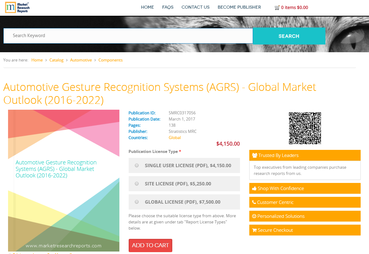 Automotive Gesture Recognition Systems (AGRS) - Global