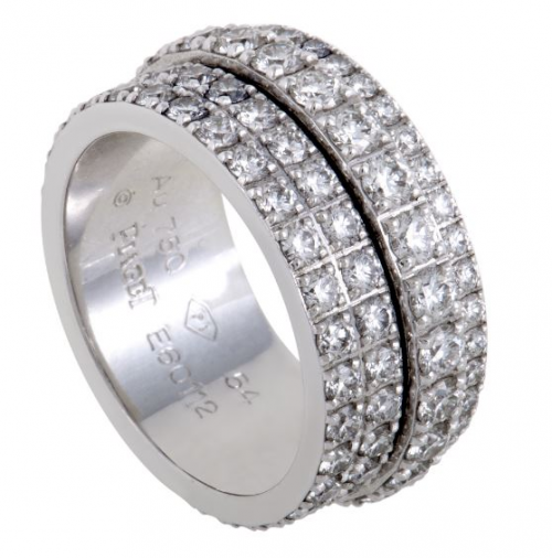 Piaget Possession Eccentric Womens 18K White Gold Ring'