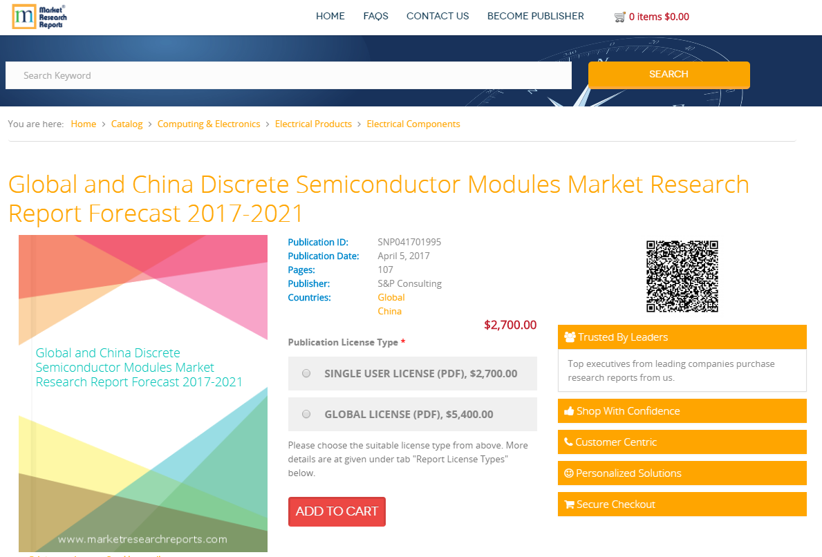 Global and China Discrete Semiconductor Modules Market 2021