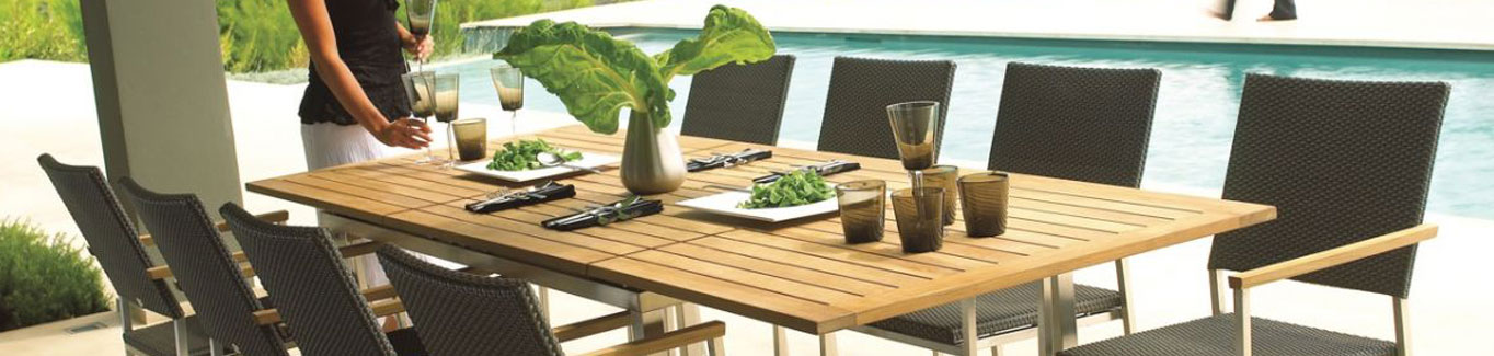 Wood patio furniture from Western Outdoor Living