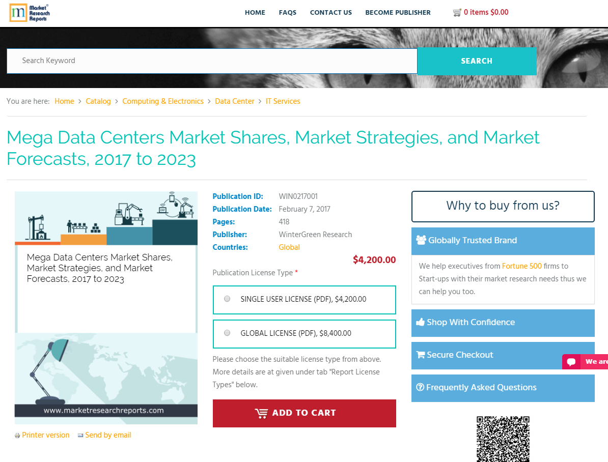 Mega Data Centers Market Shares, Market Strategies, 2023