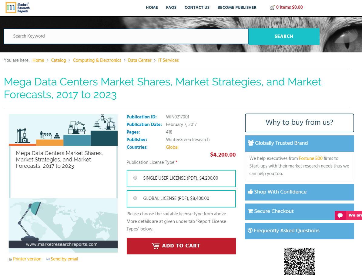 Mega Data Centers Market Shares, Market Strategies, 2023'