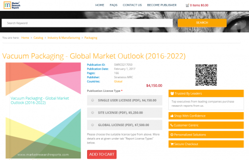 Vacuum Packaging - Global Market Outlook (2016-2022)'